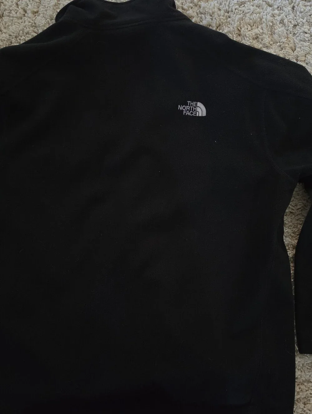 North Face Mens Windwall Black Softshell Fleece Full Zip Jacket